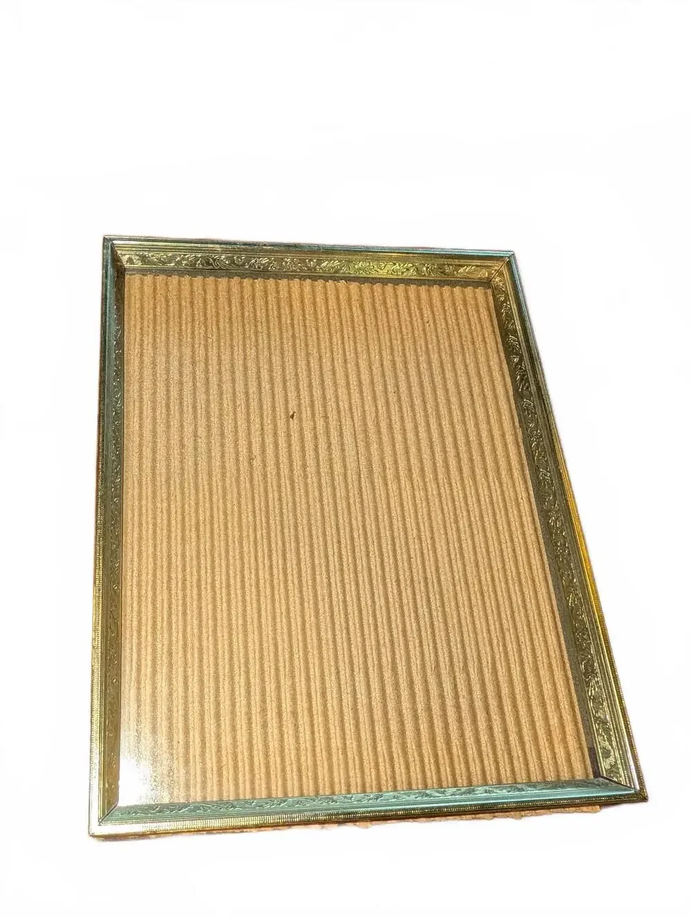 Vintage Ornate Gold Tone Picture Frame with Stand